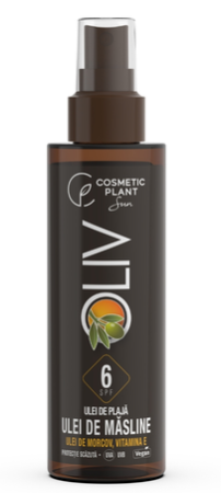 Cosmetice - Ulei de plajă Oliv SPF 6 Sun, 150 ml, Cosmetic Plant - bronz intens și piele catifelată
