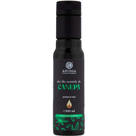 Spray/Tincturi/Gemoderivate - Ulei din Semințe de Cânepă 100 ml ( 100% natural, nerafinat, proaspăt și presat la rece)
