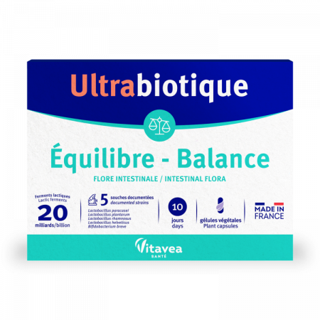 Suplimente alimentare - Ultrabiotique Équilibre, Probiotic microbiom, 10 capsule vegetale