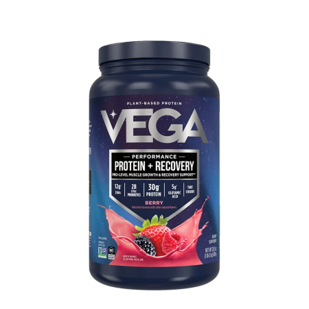 Suplimente alimentare - Vega Sport Premium Protein, Proteina Vegetala, Cu Aroma De Fructe De Padure, 801 G