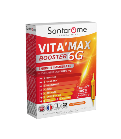 Energie & oboseală - VitaMax Booster 6G x 20 fiole Santarome