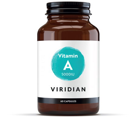 Suplimente alimentare - Vitamina A 5000 UI Viridian, 60 capsule - acetat de retinol