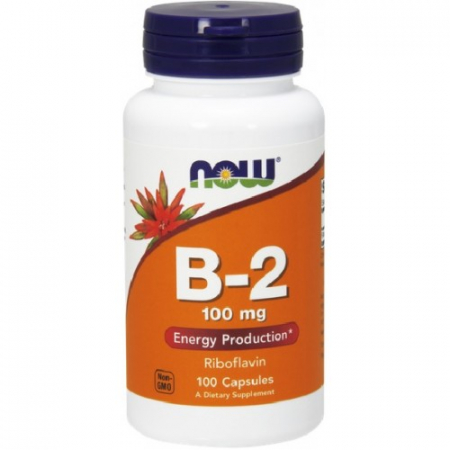 Suplimente alimentare - Vitamina B-2 (Riboflavina) 100mg - 100 Capsule