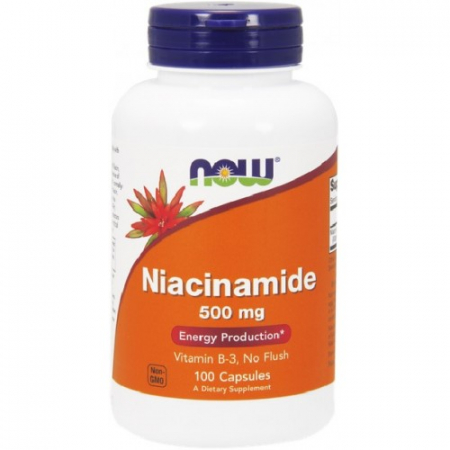 Suplimente alimentare - Vitamina B3 (Niacinamida) 500mg- 100 Capsule
