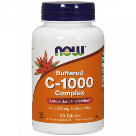 Suplimente alimentare - Vitamina C 1000 Tamponata cu Bioflavonoide(Rutin, Acerola) 250mg - 90 Tablete