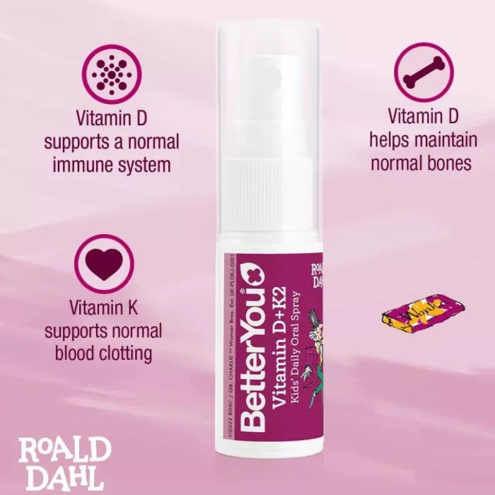 Vitamina D3 K2 Kids Oral Spray (15 ml), BetterYou [1]