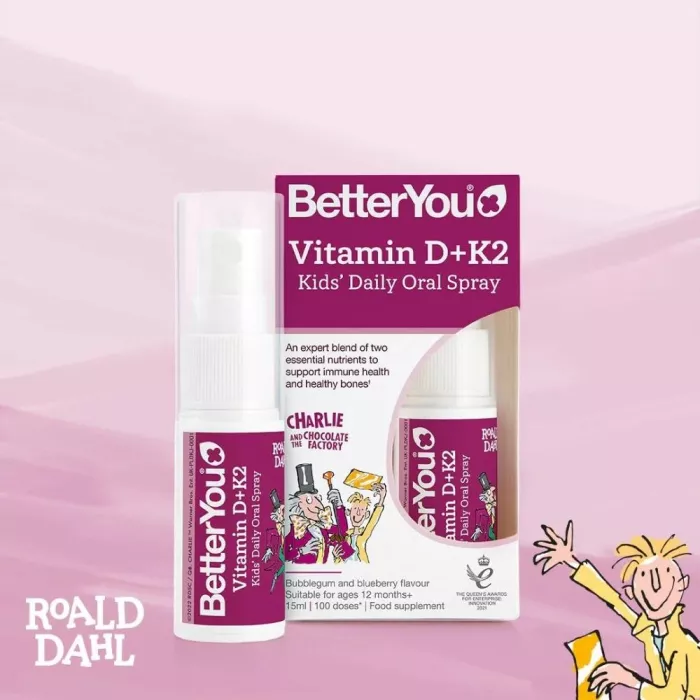Vitamina D3 K2 Kids Oral Spray (15 ml), BetterYou