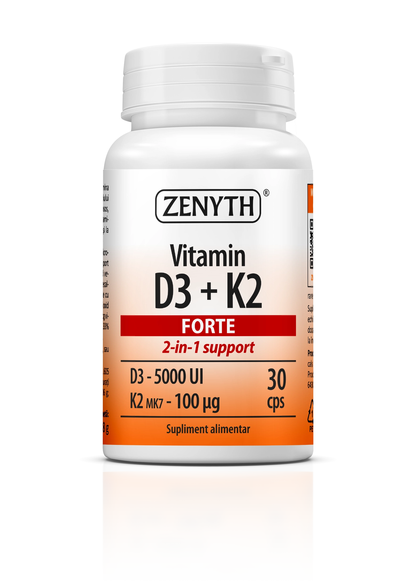 Protocoale - recomandari farmacist - Vitamina D3 5000 UI + K2 Forte * 30 cps