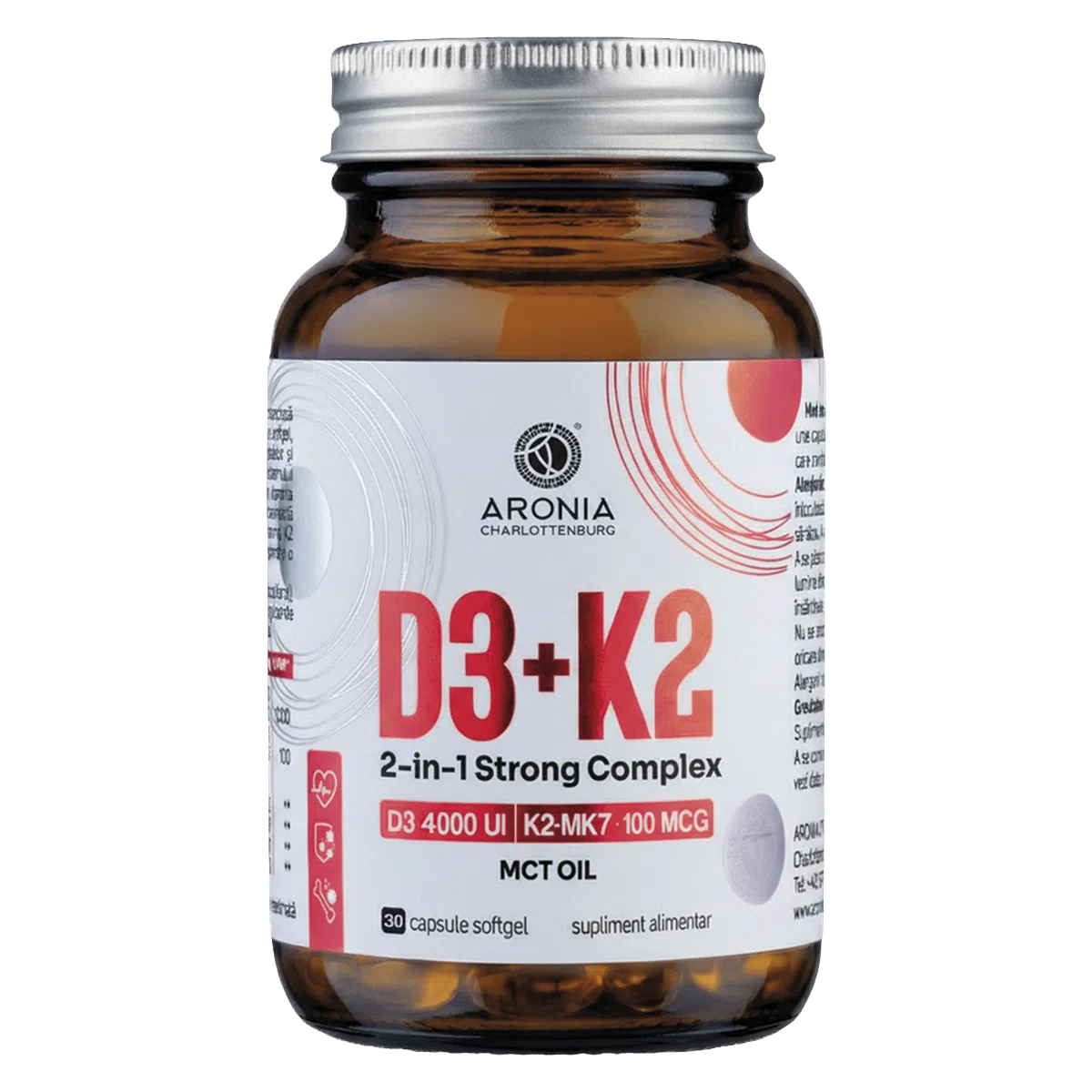Imunitate - Vitamina D3+K2, 2-in-1 Strong Complex