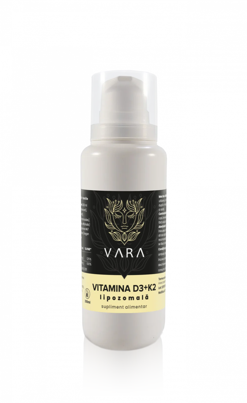 Afectiuni Frecvente - Vitamina D3K2 Lipozomal Premium (200ml)
