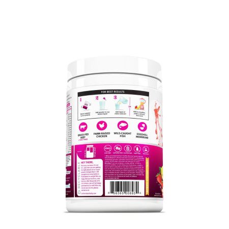  Vitauthority Multi Collagen Burn,caffeine-free Metabolism Enhancing Collagen Peptides, Formula Pentru Reducerea Celulitei Si Arderea Grasimilor Cu Aroma De Limonada De Capsuni, 216 G [1]