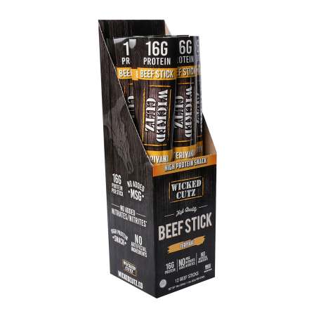 Suplimente alimentare - Wicked Cutz Beef Stick Batoane Cu Vita Cu Aroma De Teriyaki, 42 G