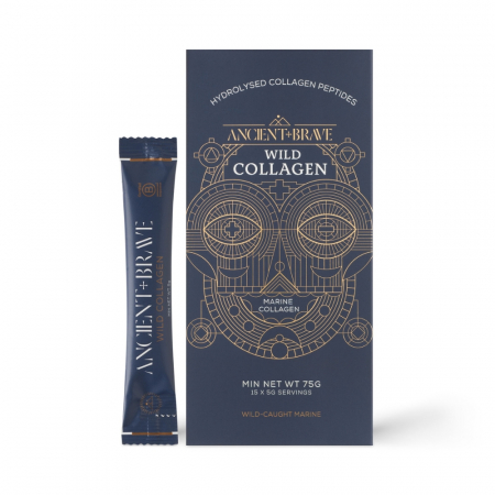 Cautare dupa forma farmaceutica - Wild Collagen – Colagen Marin 15 x 5 gr (15 plicuri),  Ancient and Brave