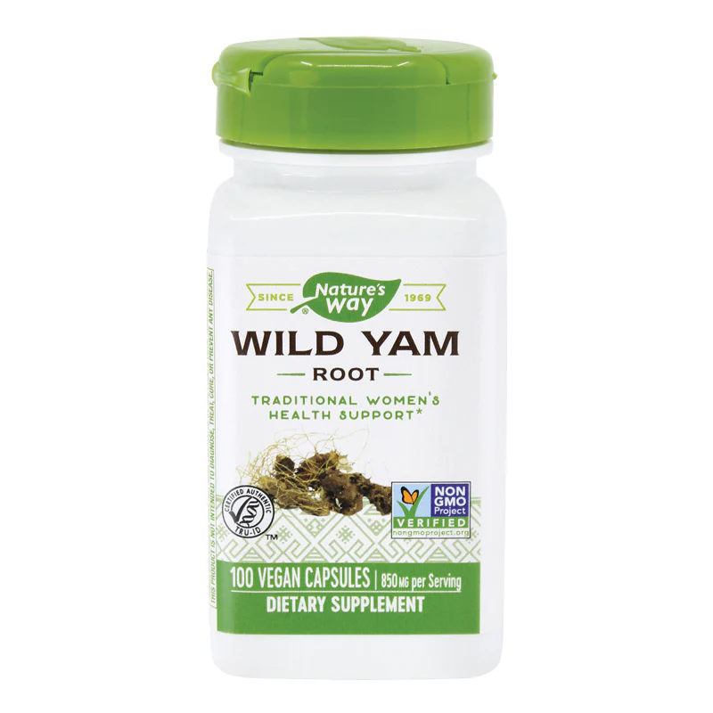 Suplimente alimentare - Wild Yam 425mg 100 caps veg( antispastic  sinteza progesteronului menopauza)