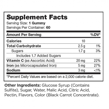 Zahler Chapter One Iron, Formula Sub Forma De Jeleuri Cu Fier, 60 Jeleuri [4]