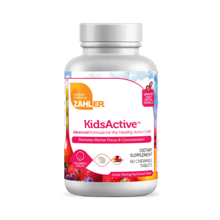 Afectiuni Frecvente - Zahler Kidsactive, Formula Pentru Imbunatatirea Capacitatii De Concentrare Si Atentie A Copiilor  Cu Aroma De Punch De Fructe, 60 Tb
