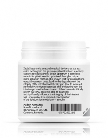 Zeolit Spectrum (DETOX MAJOR, Elimina metale grele, xenoestrogeni, pesticide, ierbicide, aditivi alimentari) * 100 cps [1]