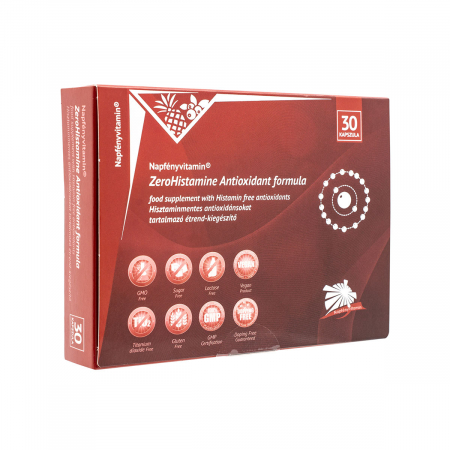 Capsule/comprimate/siropuri - Zero Histamine Antioxidant ( Reduce simptomele de acumulare excesiva de histamina- mancarimi,congestie nazala,cuperoza,balonare)) *30 cps