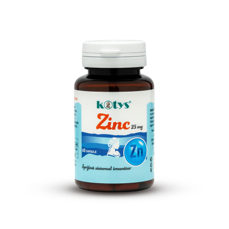 Suplimente alimentare - Zinc 25 mg (60 capsule), Kotys