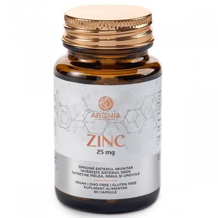 Suplimente alimentare - Zinc 25 mg, 60 Tablete
