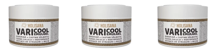 Pachet III Promo 3 buc Varicool- varice si capilare sparte