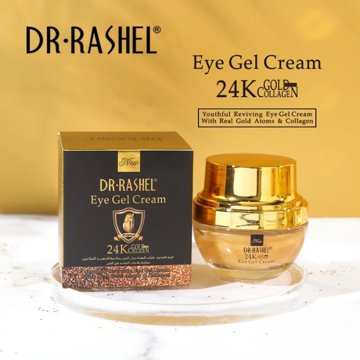 Crema Anti-Aging pentru zona ochilor - Dr Rashel 24K Gold And Collagen Eye Gel Cream 20 ml [3]