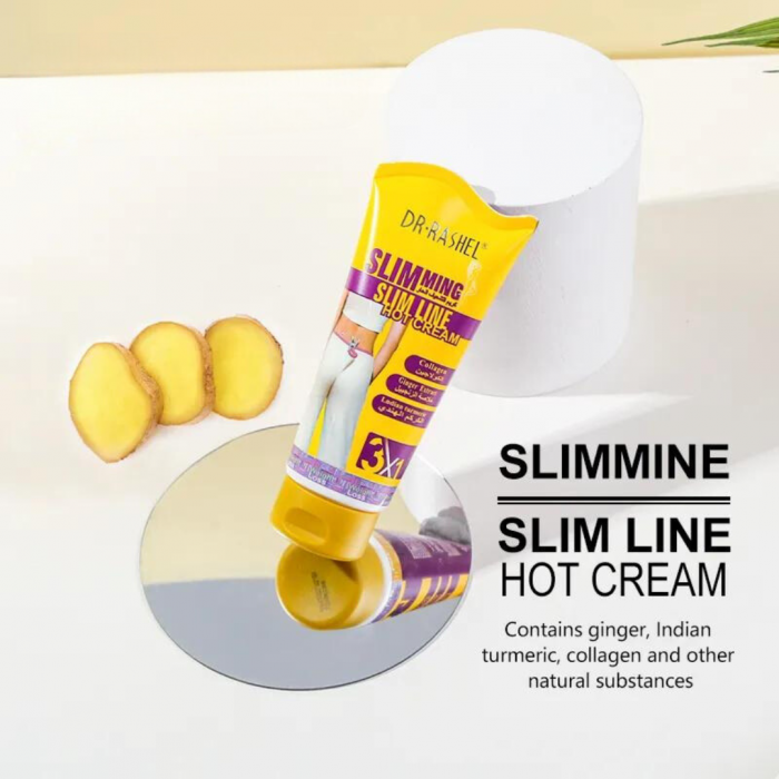Crema Anticelulita cu efect de slabire - extract de ghimbir, turmeric si colagen Slimming Slim Line Hot Crea-150 ml [5]