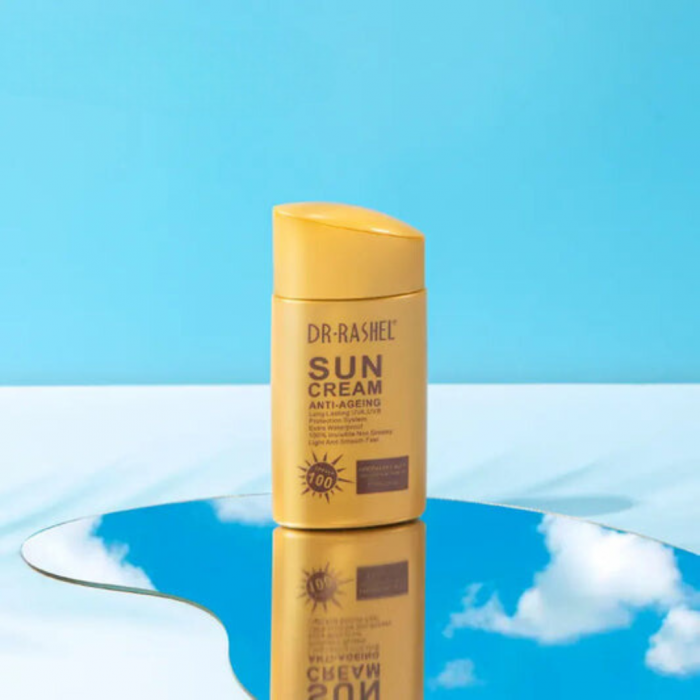 Crema cu protectie solara anti-imbatranire cu aur si colagen SPF 100 -Dr Rashel Anti-Ageing SPF 100+++ 80ml [4]