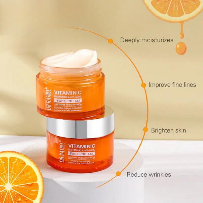 Crema cu Vitamina C si Acid Hialuronic - Dr Rashel  Face Cream 50gr [3]
