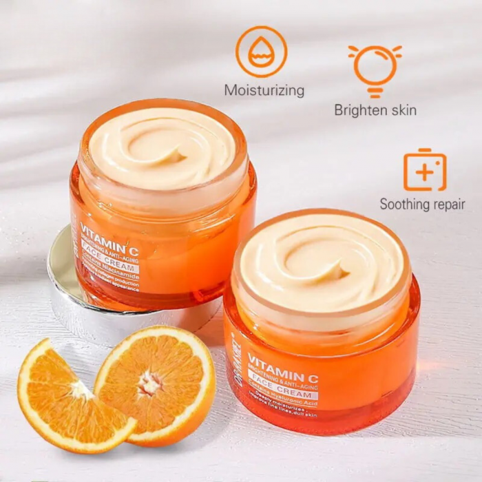 Crema cu Vitamina C si Acid Hialuronic - Dr Rashel  Face Cream 50gr [4]