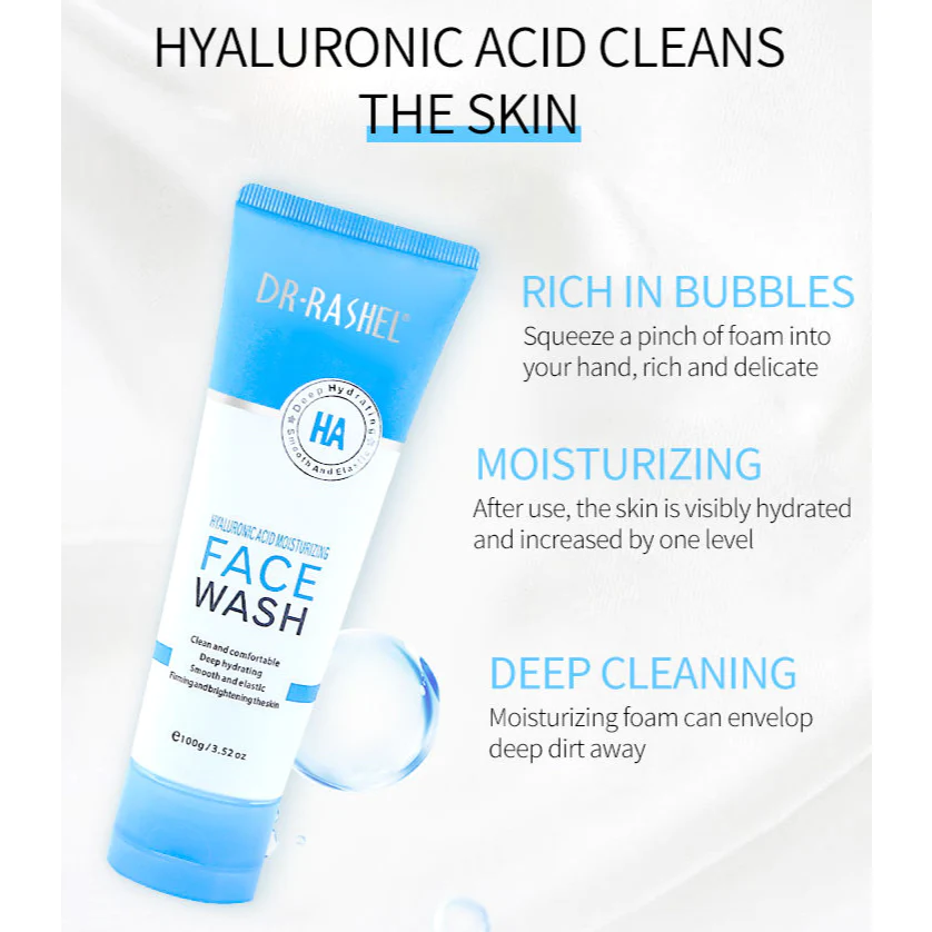 Crema de curatare cu Acid Hialuronic- Dr Rashel Moisturizing Face Wash 100G [4]