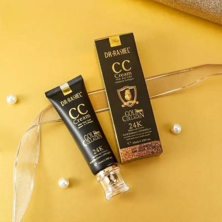 CC Cream SPF60 Anti - Aging cu Colagen si Aur Cosmetic - Dr. Rashel 24K Gold And Collagen CC Cream Make-Up Cover SPF60 50 ml