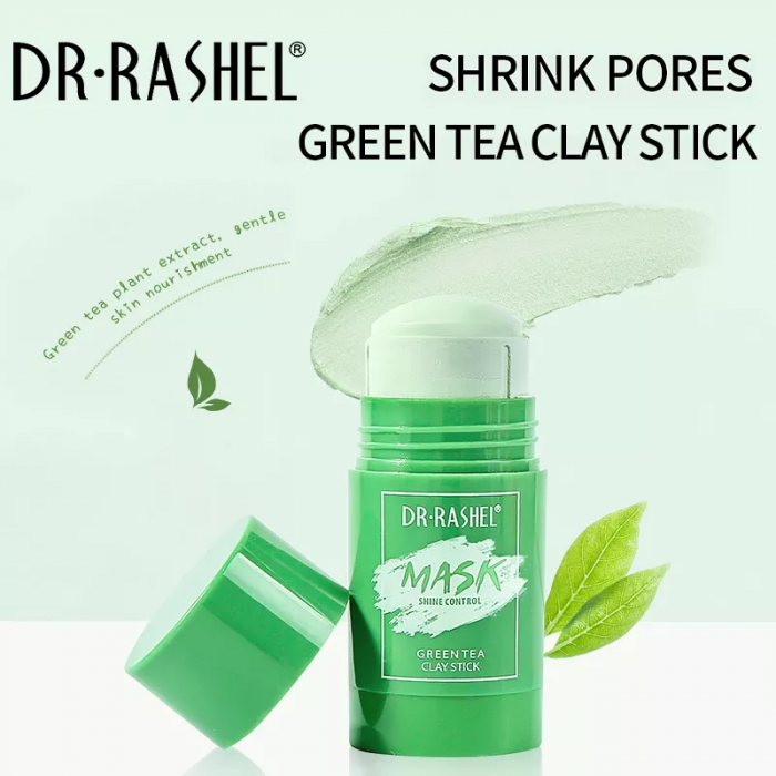 Masca de Fata Stick cu Ceai Verde - Antiacnee si Sebum Control -  Dr. Rashel Mask Green Tea Clay Stick 42 g [4]