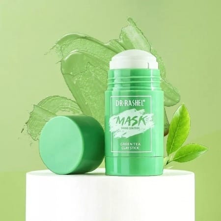 Masca de Fata Stick cu Ceai Verde - Antiacnee si Sebum Control - Dr. Rashel Mask Green Tea Clay Stick 42 g