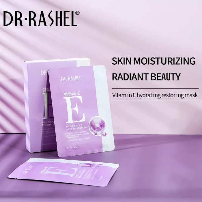 Masca de Fata Hidratanta cu Vitamina E - Dr. Rashel Vitamin E Hydrating Restoring Mask 1 buc x 25 g [3]