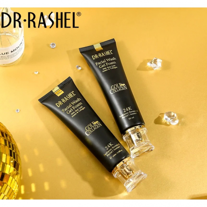 Gel de curatare cu aur si colagen 24K Gold Collagen - Dr Rashel Wash Gel Foam Cleanser 100 ml [2]