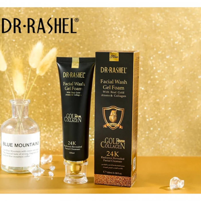 Gel de curatare cu aur si colagen 24K Gold Collagen - Dr Rashel Wash Gel Foam Cleanser 100 ml [3]