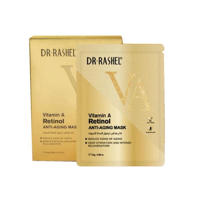 Masca de Fata Anti - Aging cu Retinol 1 buc x 25 g - Dr. Rashel Vitamin A Retinol Anti-Aging Mask [4]