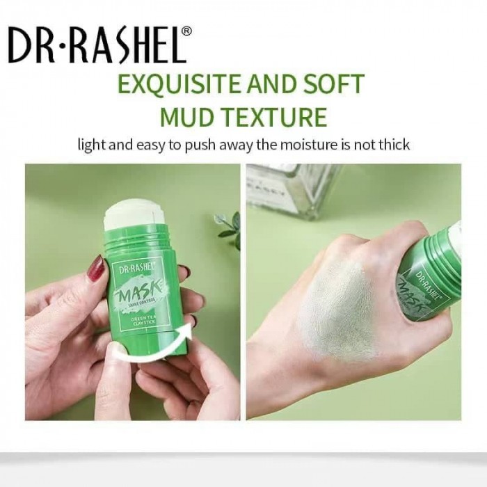 Masca de Fata Stick cu Ceai Verde - Antiacnee si Sebum Control -  Dr. Rashel Mask Green Tea Clay Stick 42 g [6]