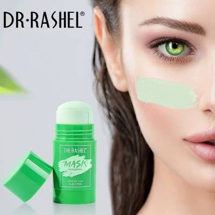 Masca de Fata Stick cu Ceai Verde - Antiacnee si Sebum Control -  Dr. Rashel Mask Green Tea Clay Stick 42 g [5]
