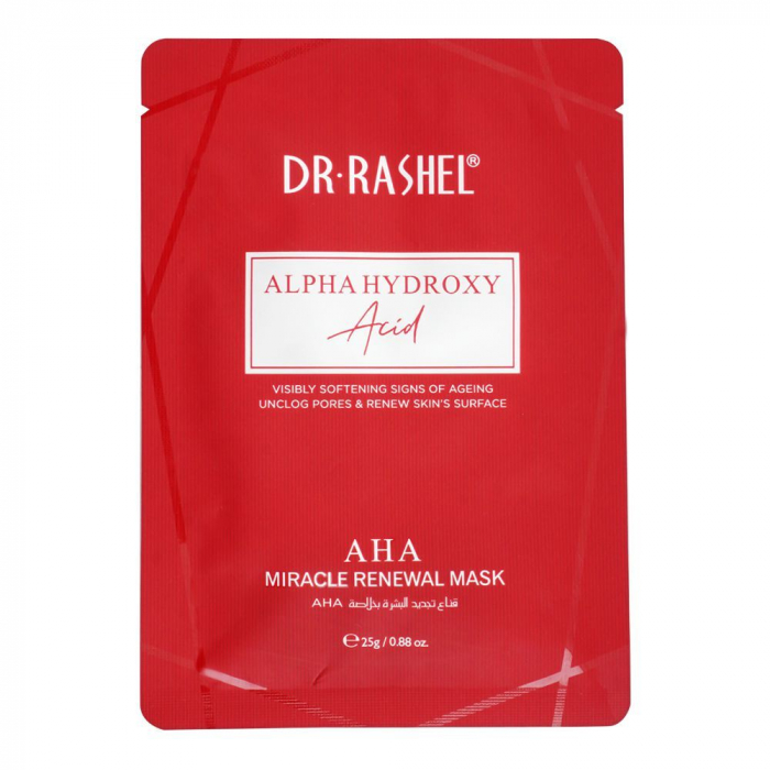 Masca Exfolianta cu AHA BHA pentru puncte negre 1 buc x 25g - Dr. Rashel Alpha Hydroxy Acid AHA Miracle Renewal Mask [2]