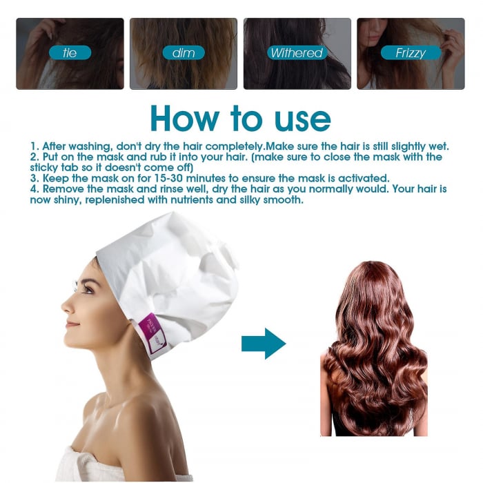 Mască de par cu ulei de argan Dr. Rashel Argan Oil Nourishing Steam Hair Mask - 1 Bucata [6]