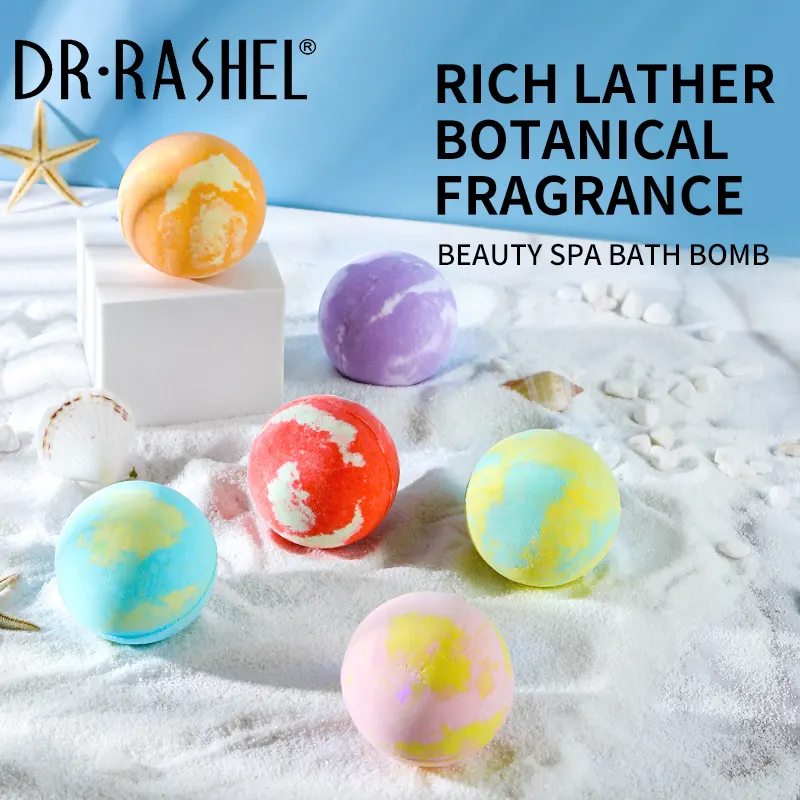 Sare de baie efervescenta Dr. Rashel cu extract de musetel Chamomile Bath Bomb - 100 gr [4]