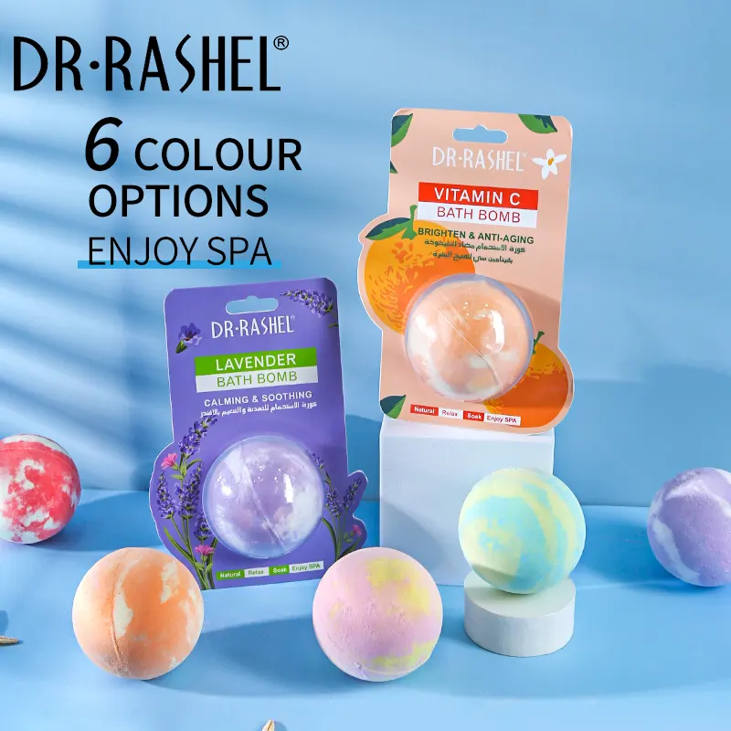 Sare de baie efervescenta Dr. Rashel cu extract de musetel Chamomile Bath Bomb - 100 gr [5]