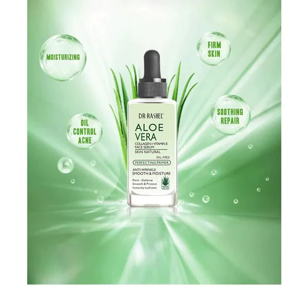 Serum cu  Aloe Vera, Colagen si Vitamina E Anti - Wrinkle - Dr Rashel Instantly Smooth  - 50 ml [5]