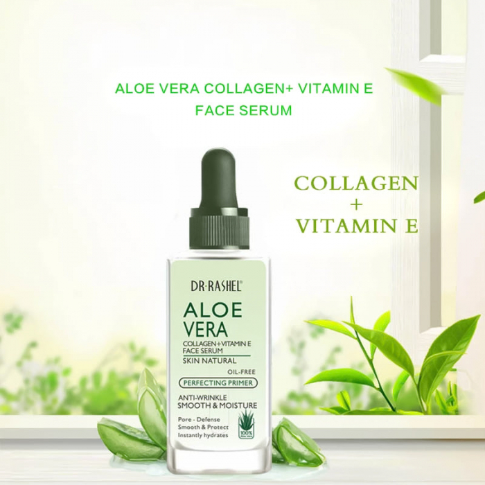 Ser Dr Rashel Aloe Vera +Collagen + Vitamin E Anti – Wrinkle, Instantly Smooth Hydrates Skin – 50 ml Aloe poza noua reduceri 2022