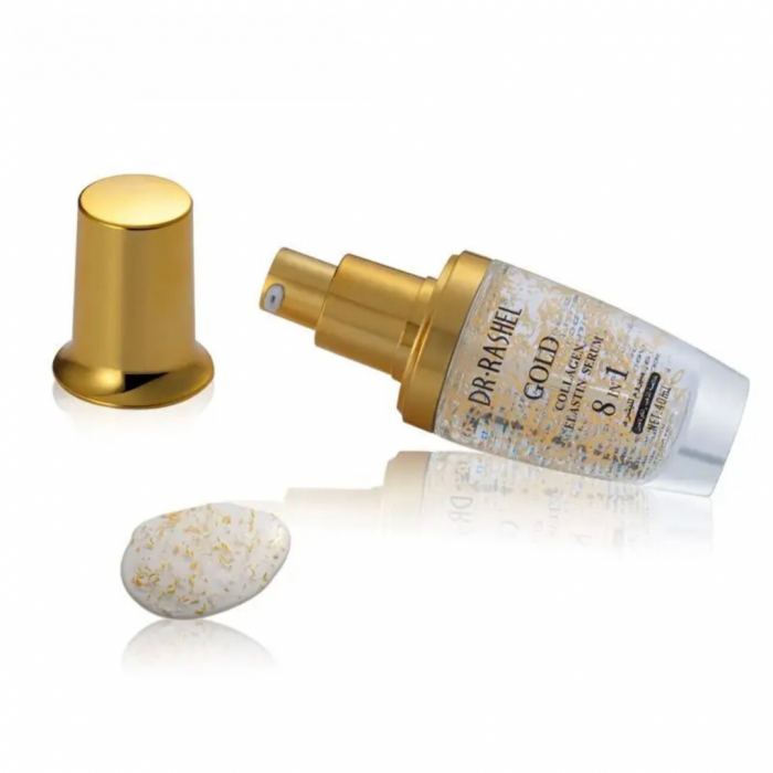 Ser de fața anti-rid  cu Colagen si Particulele de aur - Dr.Rashel Gold Collagen Elastin Serum Wrinkle Aging Essence [2]