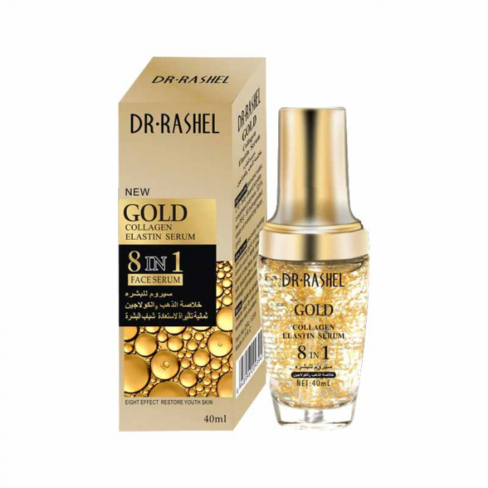Ser de fața anti-rid  cu Colagen si Particulele de aur - Dr.Rashel Gold Collagen Elastin Serum Wrinkle Aging Essence [3]