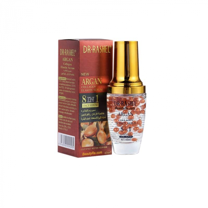 Ser de Fata pentru Riduri cu Colagen si Ulei de Argan -  Dr. Rashel Argan Collagen Elastin Serum 8 in 1 Anti Wrinkle Face Serum 40 ml [2]