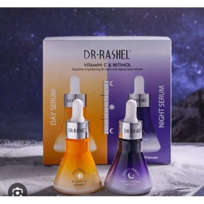 Set 2 Serumuri cu Vitamina C si  Retinol  Day & Night Face Serum [2]
